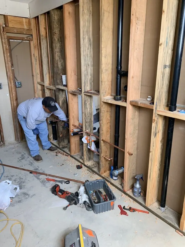 Commercial rough-in plumbing for Gas Line Repair in Metairie
